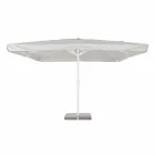 Parasol de jardin 4x4 avec tissu en polyester et base en acier - Nastio Viadurini