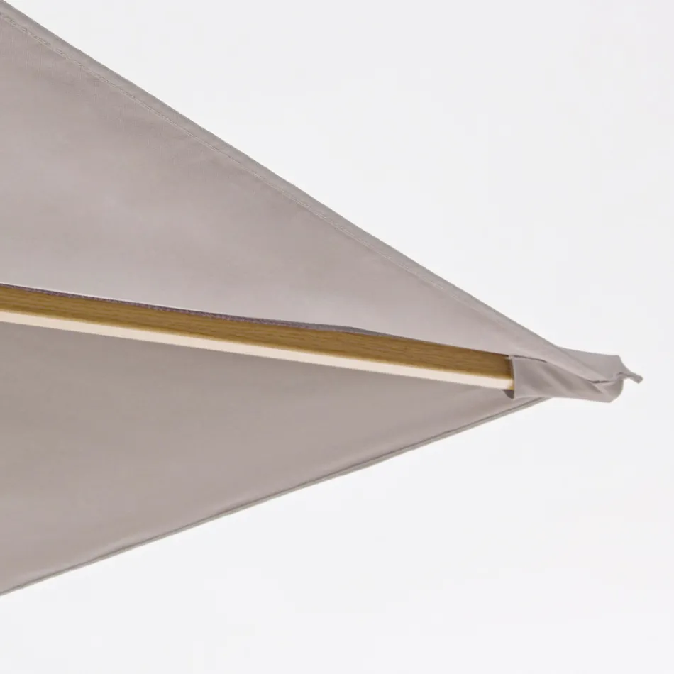 Parasol de jardin en toile polyester gris tourterelle 3x4 m, Homemotion - Lucius Viadurini