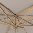 Parasol de jardin en toile polyester gris tourterelle 3x4 m, Homemotion - Lucius Viadurini