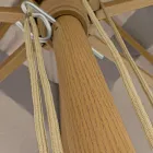 Parasol de jardin en toile polyester gris tourterelle 3x4 m, Homemotion - Lucius Viadurini