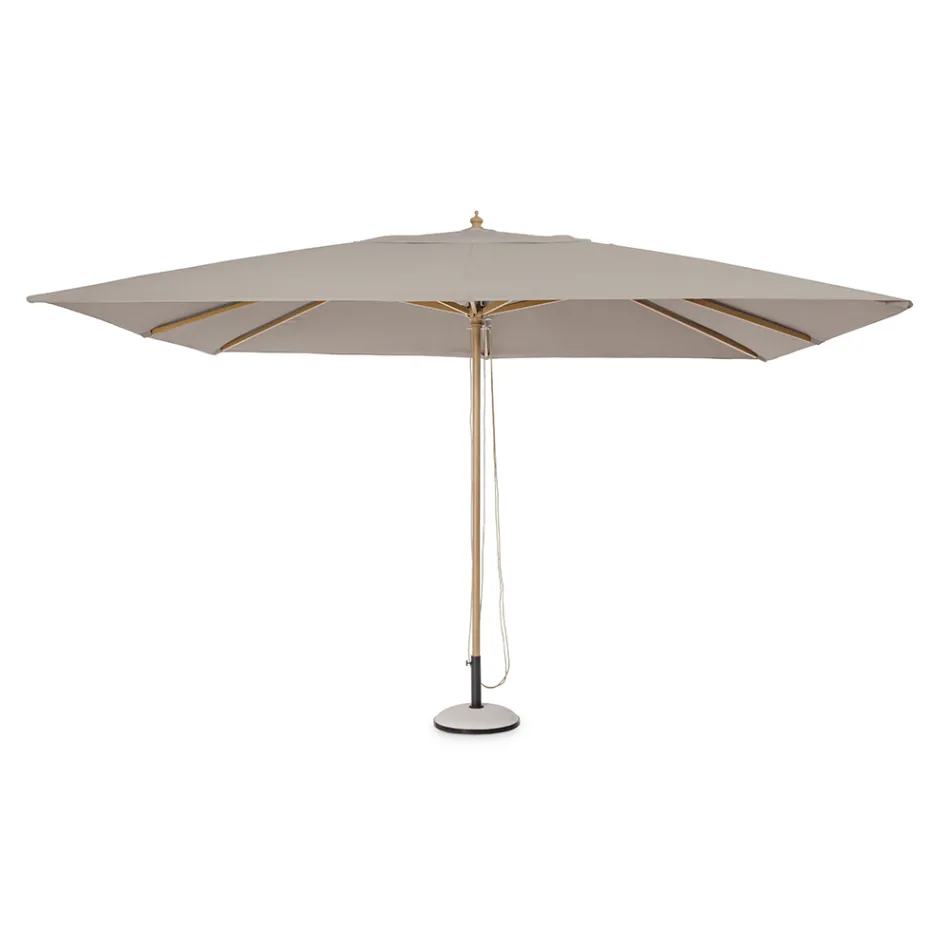 Parasol de jardin en toile polyester gris tourterelle 3x4 m, Homemotion - Lucius Viadurini