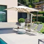 Parasol de jardin en aluminium blanc ou anthracite 300x300 cm - Lapillo Viadurini