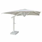 Parasol de jardin en aluminium blanc ou anthracite 300x300 cm - Lapillo Viadurini