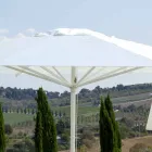 Parasol de jardin en tissu acrylique et aluminium fabriqué en Italie - Solero Viadurini