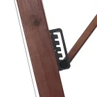 Parasol en bois massif avec auvent en polyester enduit de PVC - Devoir Viadurini