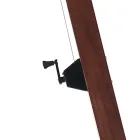 Parasol en bois massif avec auvent en polyester enduit de PVC - Devoir Viadurini