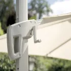 Parapluie en polyester avec poignée et mât latéral - Nexa Viadurini