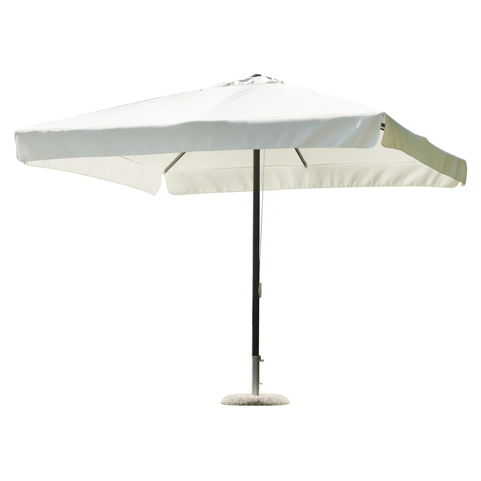 Parasol carré 3 x 3 mètres en polyester enduit de résine - Arbor Viadurini