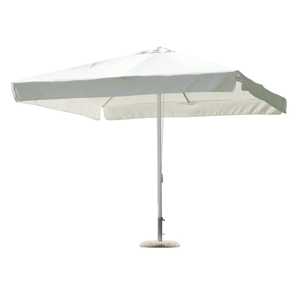 Parasol carré 3 x 3 mètres en polyester enduit de résine - Arbor Viadurini