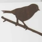 Horloge Murale Blanche avec Décorations Animaux en Bois Design Moderne - Suspense Viadurini