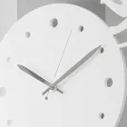 Grande Horloge Murale Décorée De Couleur Ronde Moderne - Chat Viadurini