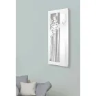 Horloge Murale Design Rectangulaire Moderne en Plexiglas Blanc - Elara Viadurini