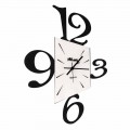 Horloge Murale Design en Fer Noir ou Aluminium Fabriquée en Italie - Prospi