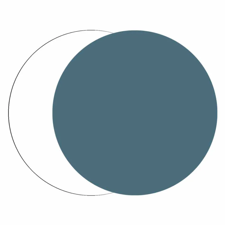 Grande Horloge Murale en Bois Coloré Design Moderne Hexagonal - Nidodape Viadurini