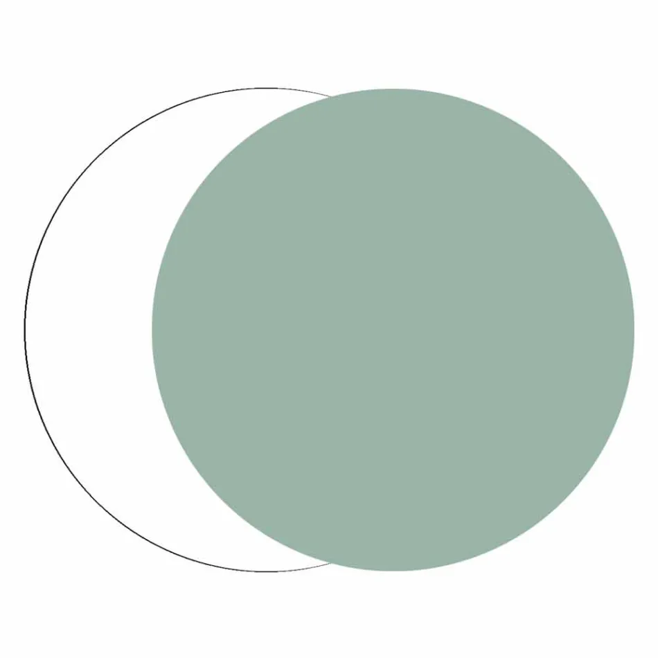 Grande Horloge Murale en Bois Coloré Design Moderne Hexagonal - Nidodape Viadurini