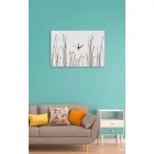 Horloge Murale Rectangulaire Moderne en Bois Blanc - Filigrane Viadurini