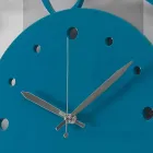 Grande Horloge Murale Moderne en Bois Ronde Colorée - Infondoalmar Viadurini