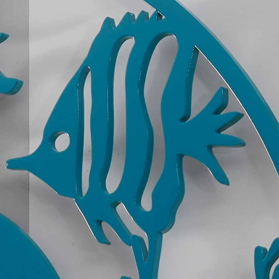 Grande Horloge Murale Moderne en Bois Ronde Colorée - Infondoalmar Viadurini