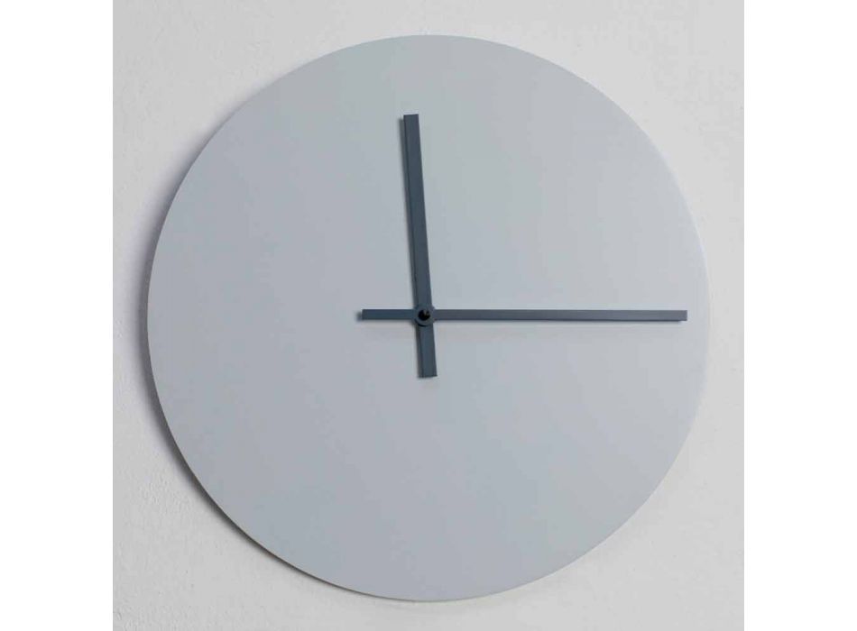 Horloge murale ronde de design moderne gris et bleu Made in Italy - Umbriel Viadurini