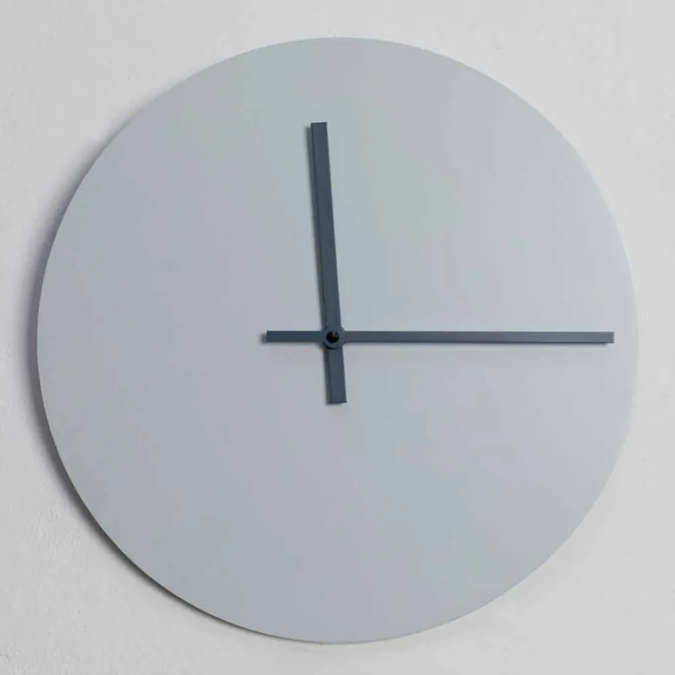 Horloge murale ronde de design moderne gris et bleu Made in Italy - Umbriel Viadurini