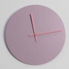 Horloge murale ronde rose moderne fabriquée en Italie - Imalia Viadurini
