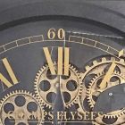 Horloge Murale Design Vintage en Acier Forme Carrée Homemotion - Curzio Viadurini