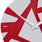 Horloge Murale en Plexiglas Coloré avec Décorations Géométriques - Ischeo Viadurini