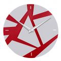 Horloge Murale en Plexiglas Coloré avec Décorations Géométriques - Ischeo