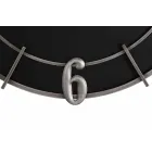 Horloge murale ronde de design moderne en fer et MDF - Hope Viadurini