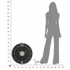 Horloge murale ronde de design moderne en fer et MDF - Hope Viadurini