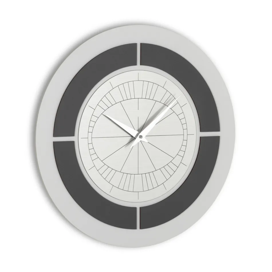 Horloge avec cadre en relief et polypropylène avec différentes couleurs - Lunarium Viadurini