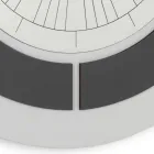 Horloge avec cadre en relief et polypropylène avec différentes couleurs - Lunarium Viadurini