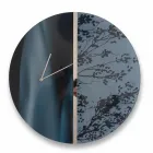 Horloge murale bleue en plexiglas imprimé vert, fabriquée en Italie - Acquaria Viadurini