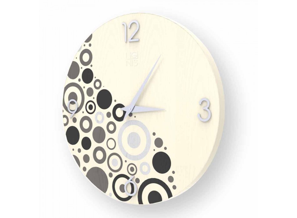 Horloge murale Curno au design moderne, fabriquée en Italie Viadurini