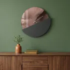 Horloge murale en méthacrylate imprimé coulé vert, fabriquée en Italie - Viridea Viadurini