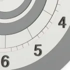 Horloge murale en PVC de différentes nuances de couleurs fabriquée en Italie - Flux Viadurini