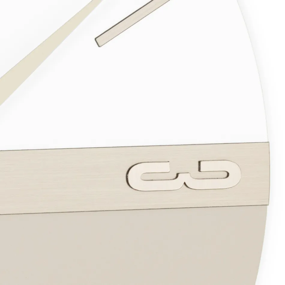 Horloge murale en PVC semi-expansé haute densité Made in Italy - Ritmo Viadurini