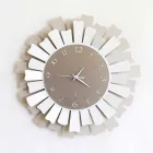Horloge Murale Moderne Circulaire en Fer Bicolore Fabriquée en Italie - Lussuria Viadurini
