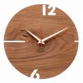 Horloge Murale Ronde en Chêne, Pin ou Noyer Fabriqué en Italie - Bethel