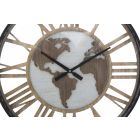 Horloge Murale Ronde Diamètre 60 cm Moderne en Fer et MDF - Arnela Viadurini