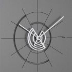 Horloge murale avec support et aiguilles en méthacrylate Made in Italy - Polina Viadurini