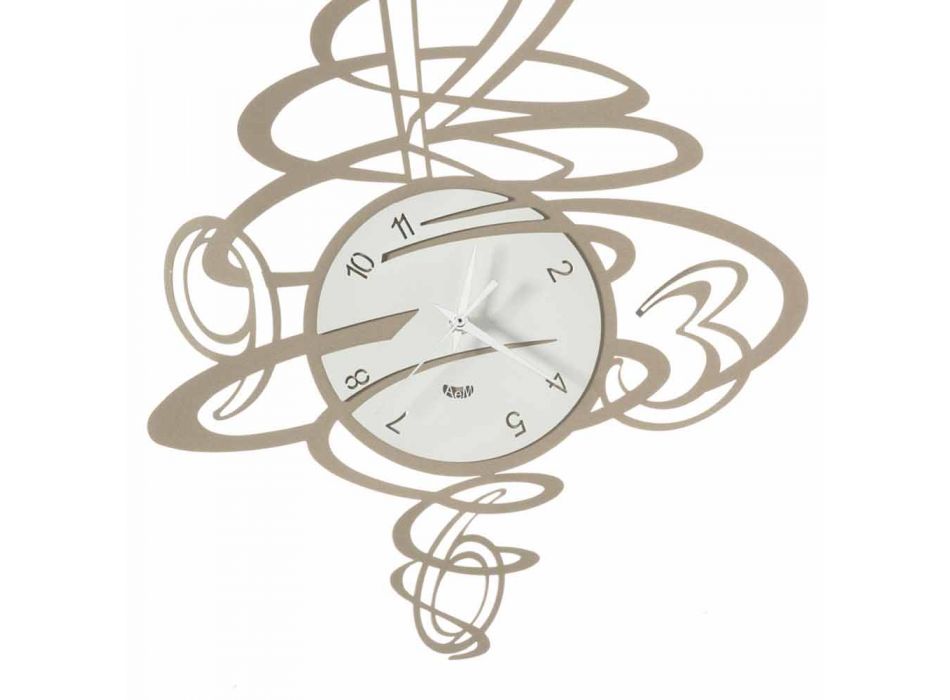 Horloge murale en fer au design élégant et moderne Made in Italy - Mikele Viadurini