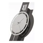 Horloge murale en fer avec pendule fabriquée en Italie - Son Viadurini