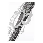 Horloge murale en fer avec point d'exclamation fabriquée en Italie - Main Viadurini