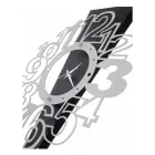 Horloge murale en fer avec point d'exclamation fabriquée en Italie - Main Viadurini