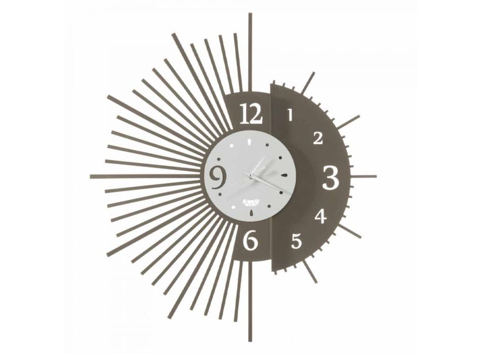Horloge murale en fer au design élégant fabriqué en Italie - Aneto Viadurini