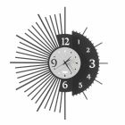 Horloge murale en fer au design élégant fabriqué en Italie - Aneto Viadurini