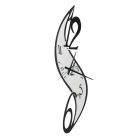 Horloge murale verticale en fer au design sinueux en 2 tailles - Bélier Viadurini