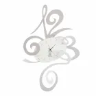 Horloge Murale en Fer Noir, Aluminium ou Rouge Fabriquée en Italie - Rosbif Viadurini