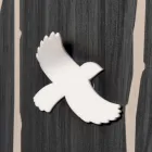 Horloge murale en bois avec décorations design en trois dimensions - Forrest Viadurini